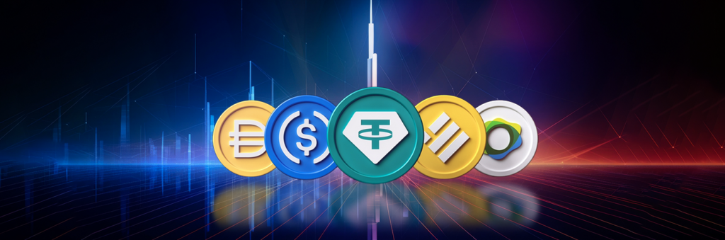 Image shows types of stablecoin 
